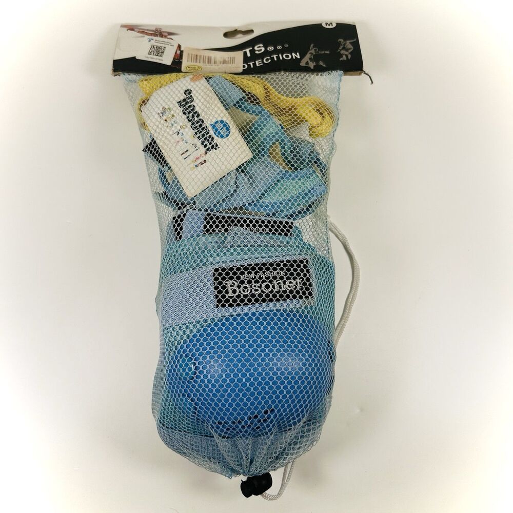 BoSoner Kids Knee Pads Elbow Pads Wrist Guards Protective Set Size Medium Blue
